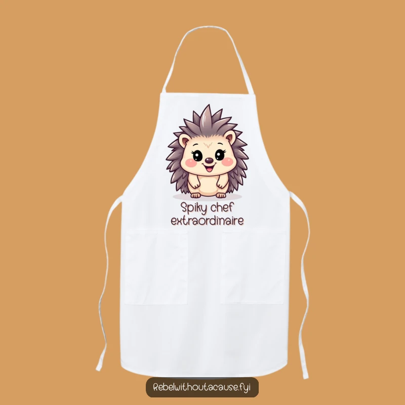 Funny Hedgehog Mohawk Apron: Cook Up Some Rebelicious Meals