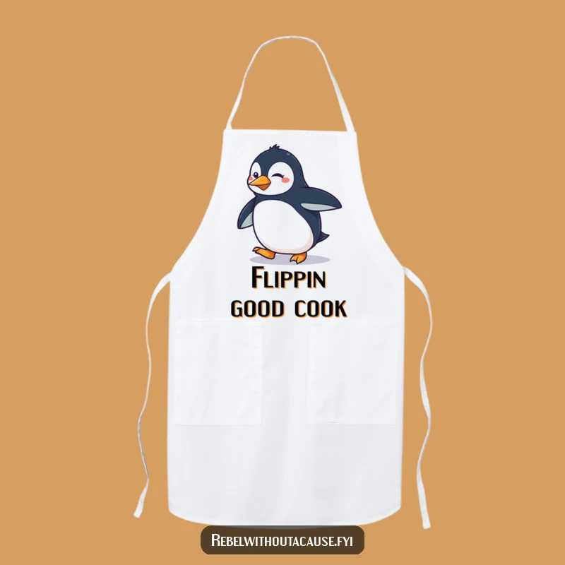 Funny Penguin Strut Apron: Sassy Chef Wear, Determined Kitchen Gift