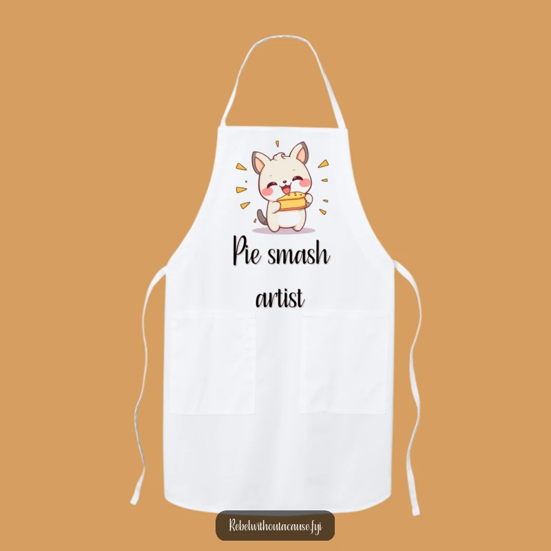 Funny Pie Smash Animal Apron: Cook Up Laughter (and Maybe Pie!)