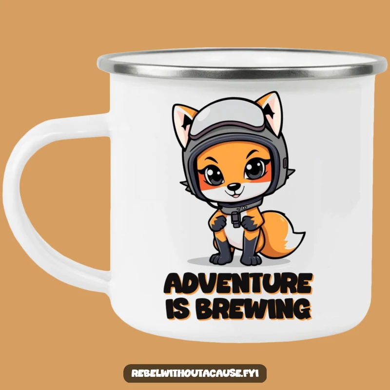 Funny Cool Fox Camping Mug: Adventure Fuel, Perfect Funny Gift