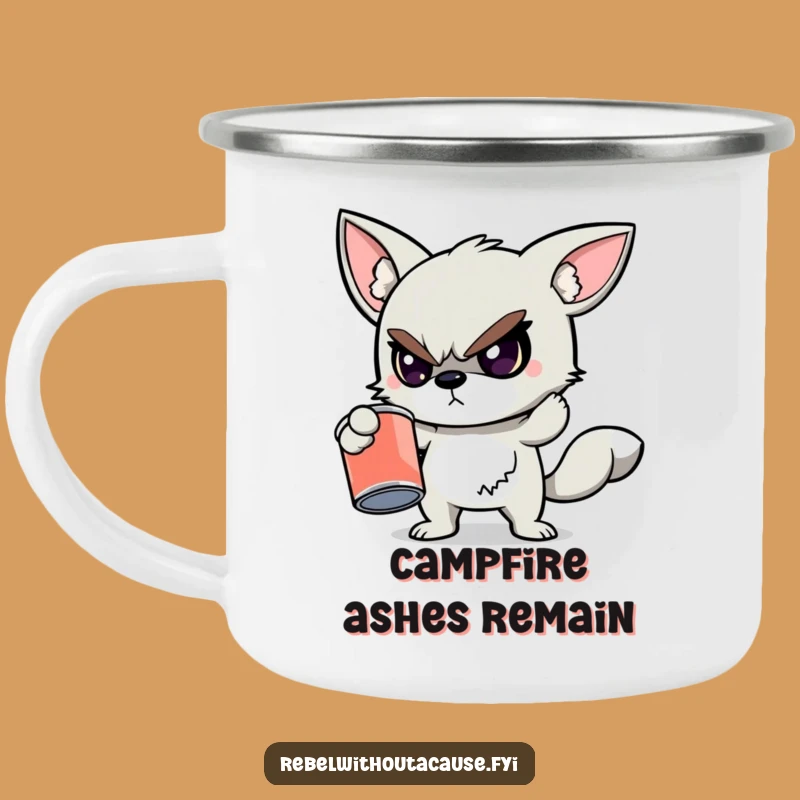 Funny Rebellious Animal Paint Can Camping Mug - Defiant Outdoor Sips