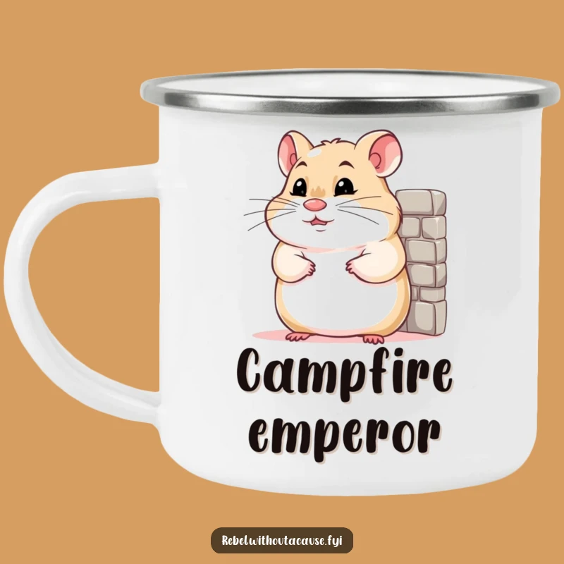 Funny Hamster Camp Mug: Confident Adventures, Small Package!