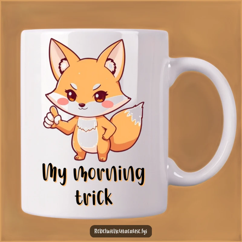 Funny Fox 'You Talking To Me' Mug - Playful Defiant Fox Gift