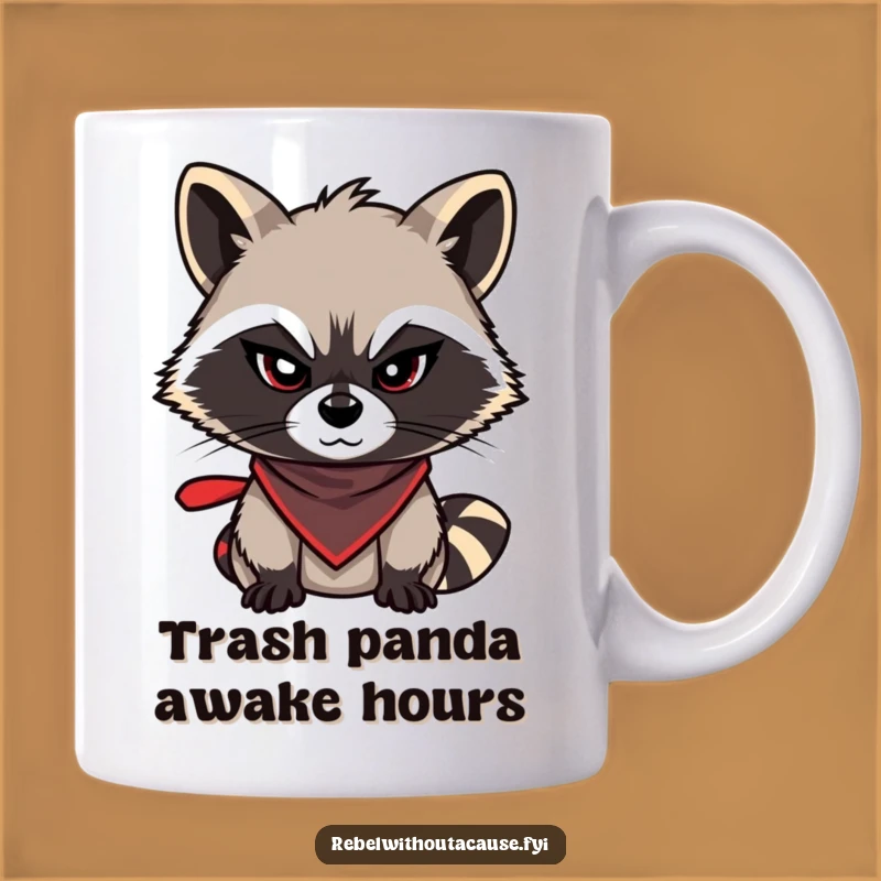 Funny Raccoon Mug: Mischievous Bandit, Sly Wink, Perfect Funny Gift