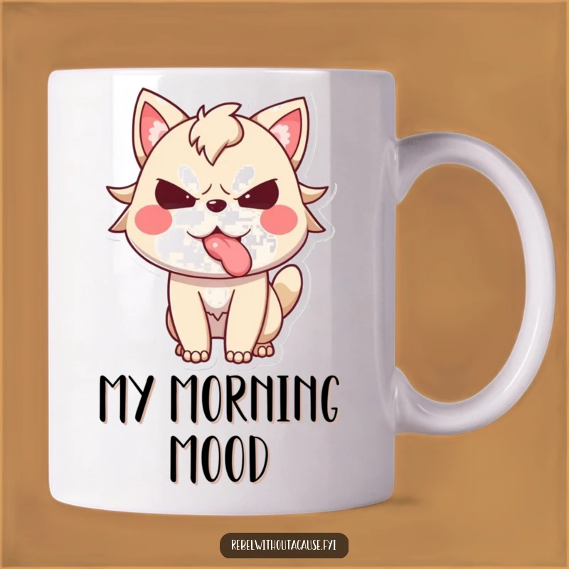 Funny Defiant Animal Tongue Mug, A Hilarious Gift for the Stubborn Soul