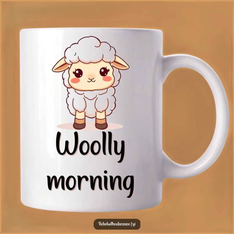 Funny Sheep Scattered Mug: Embrace Chaos with this Cute Ewe, A Whimsical Funny Gift!