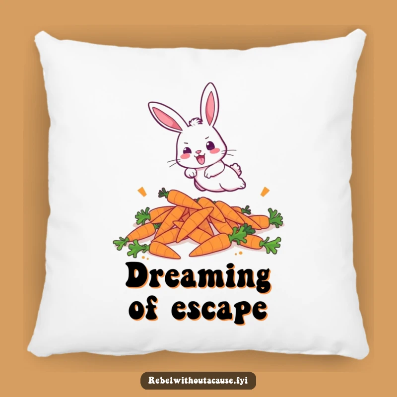 Funny Bunny Hop Pillow: Comfy Energy for Your Home!