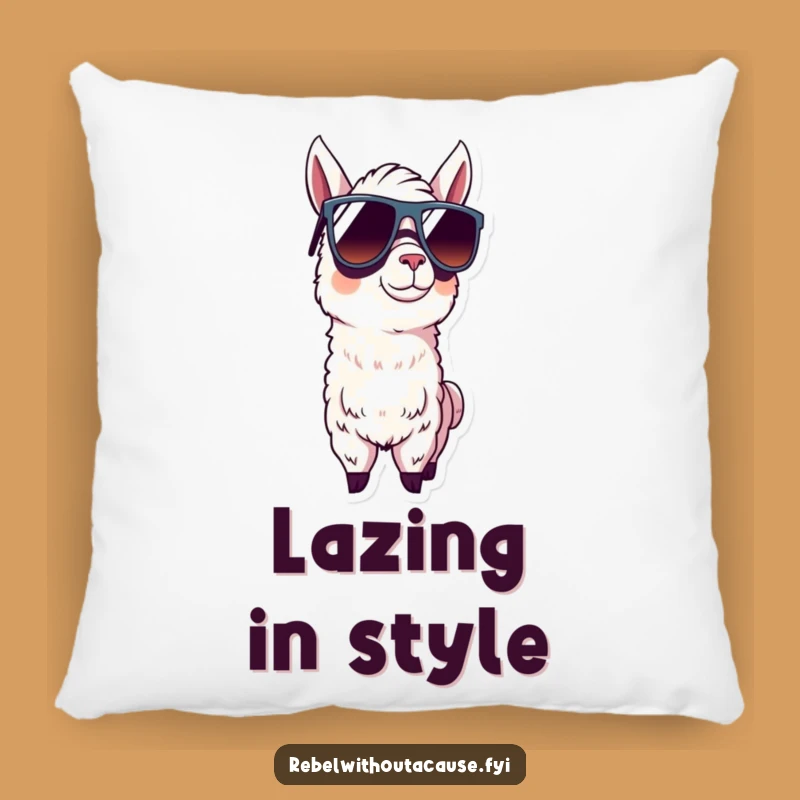 Funny Llama Sunglasses Pillow: Comfort Meets Cool Confidence