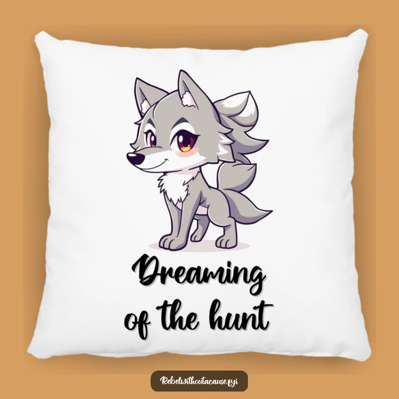 Funny Spirited Wolf Pillow: Cozy Confidence - Adorable Funny Gift!