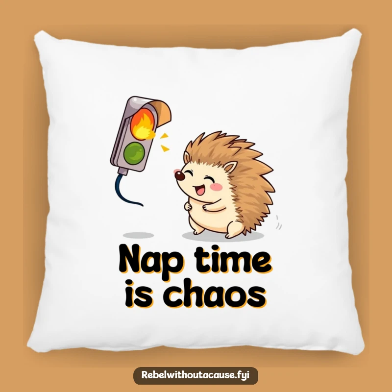 Funny Hedgehog Comfort Pillow: Snuggle Up with Giggles