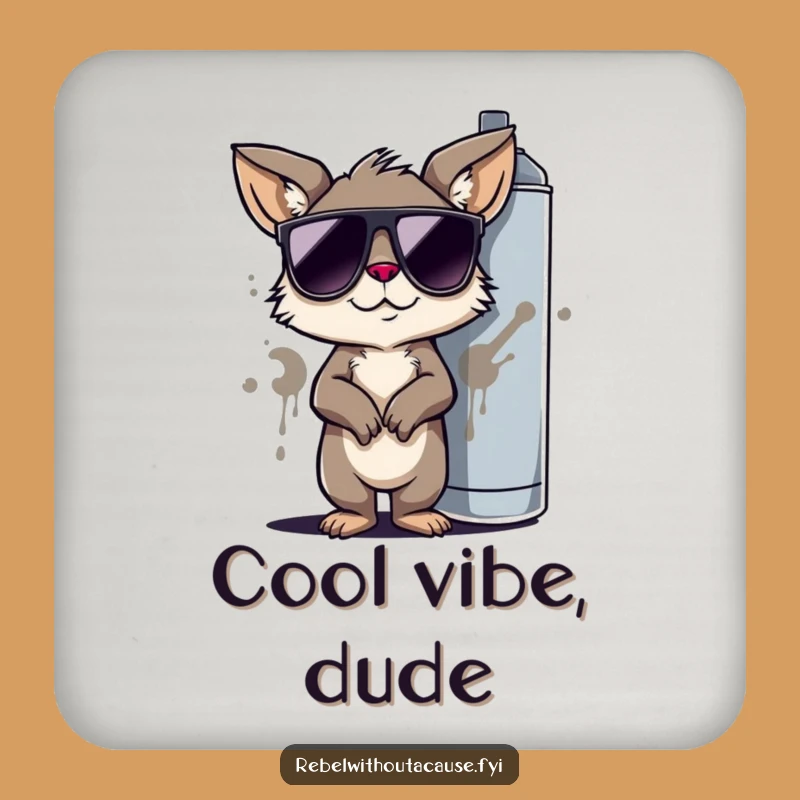 Funny Cool Animal Graffiti Coasters: Protect Surfaces with Style