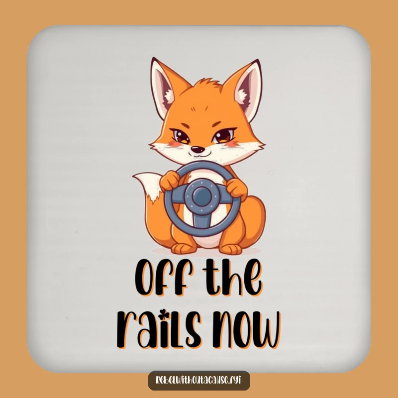 Funny Fox Steering Wheel Coasters: Protect Surfaces with Sly Charm