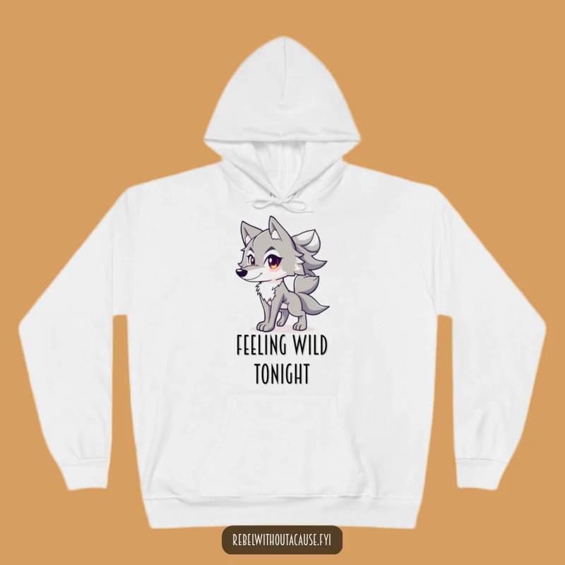Cozy Funny Confident Wolf Hoodie: Embrace the Wild - Ideal Funny Gift!