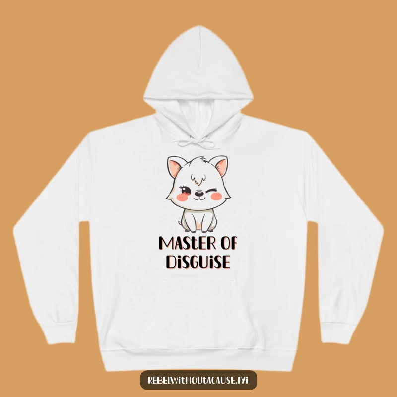 Funny Mischievous Animal Chalk Stencil Hoodie, Cozy Mischief Funny Gift