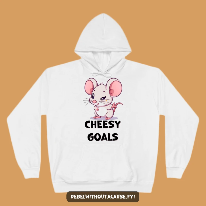 Funny Mouse Determination Hoodie: Stay Focused and Cozy with this Rodent, A Warm Funny Gift!