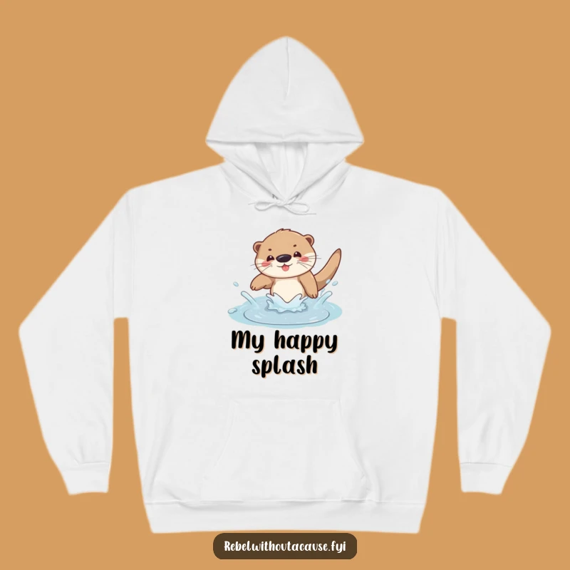 Funny Otter Dive Hoodie: Stay Cozy While Making Waves!
