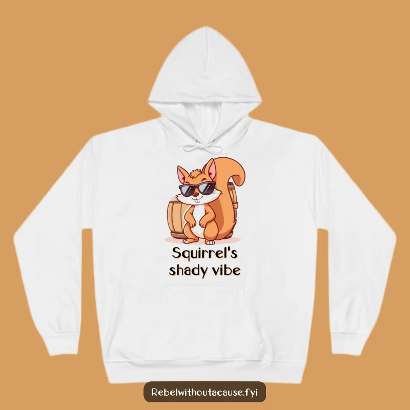Funny Squirrel 'Shady Deal' Hoodie - Mischievous Sunglasses Squirrel Cozy Gift