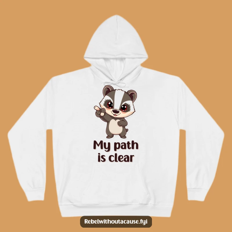 Funny Bold Badger Hoodie: Stay Warm While Leading the Pack!