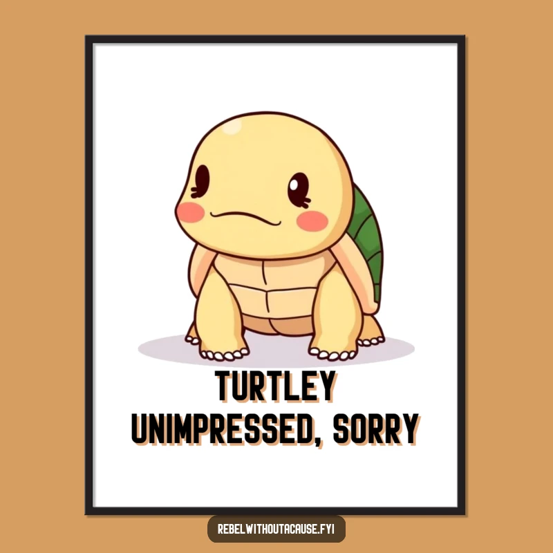 Free Printable Turtle Art: Funny Downloadable Decor for Your Judgmental Wall!