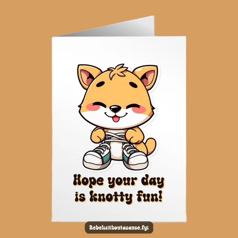 Free Printable Birthday Card: Playful Prankster Animal for a Hilarious Celebration