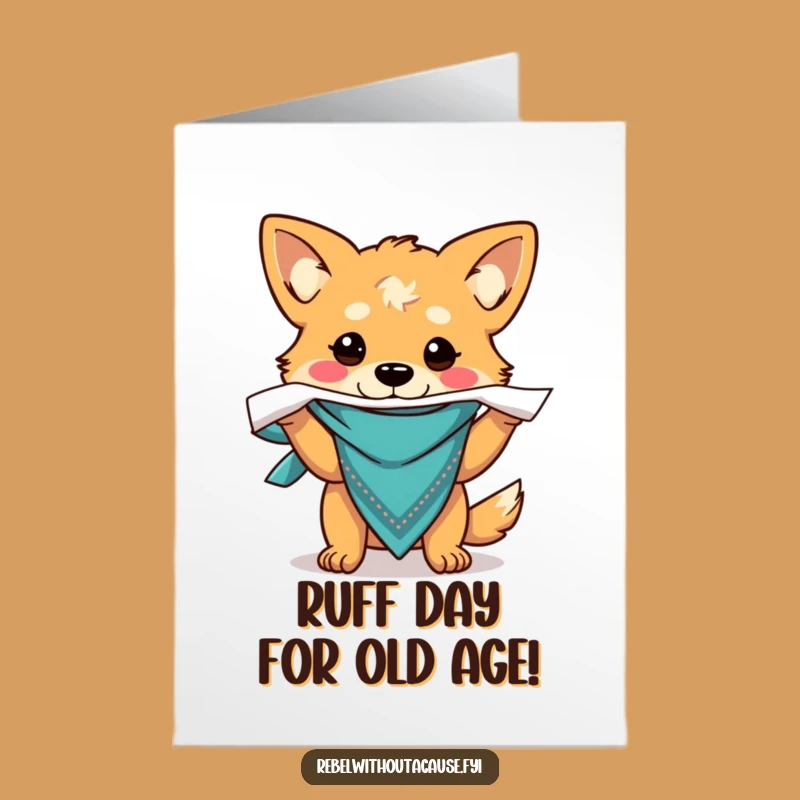 Free Printable Birthday Card: Mischievous Dog Rip - Downloadable Fun!