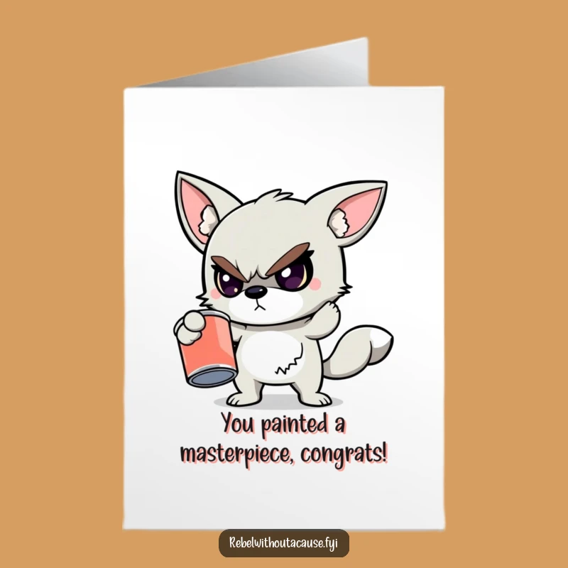 Free Printable Congratulations Card: Rebellious Spirit for Your Bold Achievement