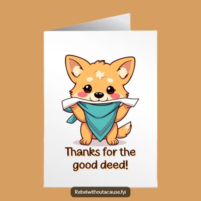 Free Printable Thank You Card: Ruff Dog Rip - Downloadable Thanks!