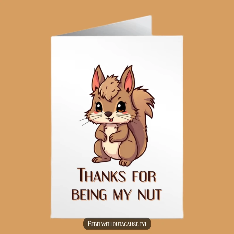 Free Printable Thank You Card: Wild Squirrel's Adventurous Thanks