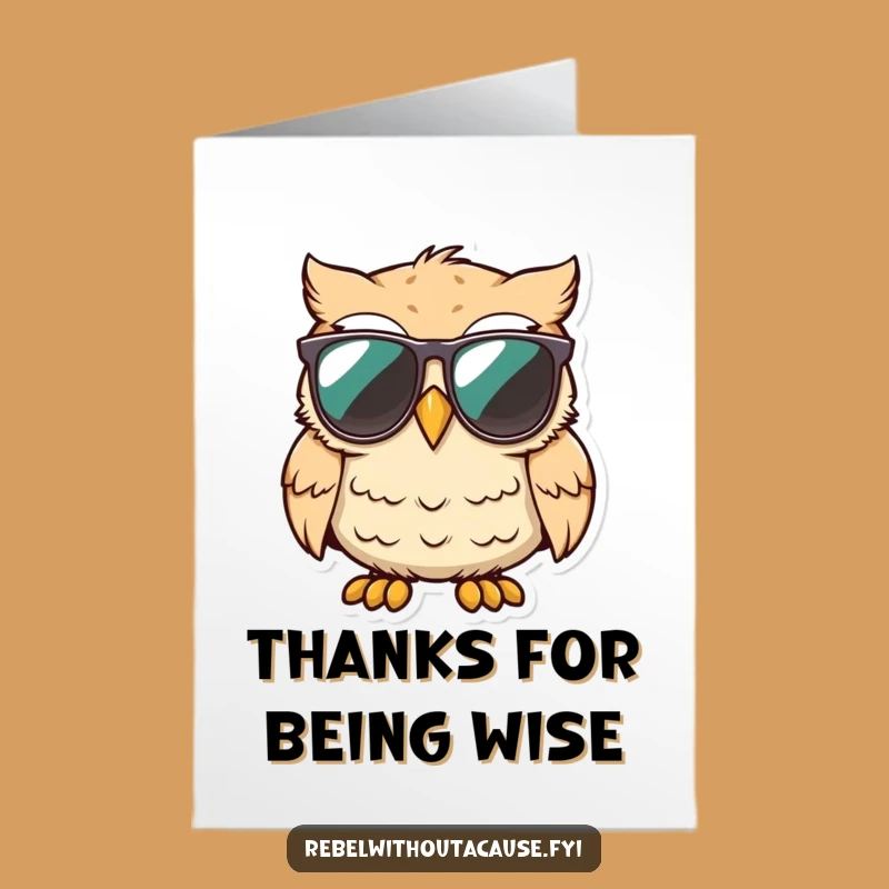 Free Printable Owl Thank You Card - Cool Unimpressed Bird Downloadable Gift