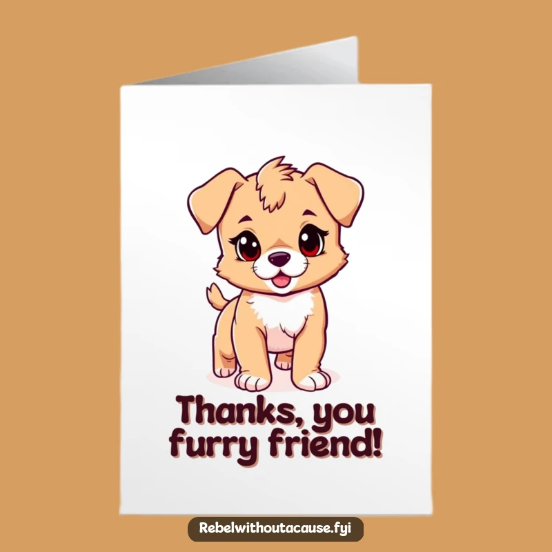 Free Printable Puppy Thank You Card: Thanks a Ton, Funny Downloadable Gift for Your Kindness