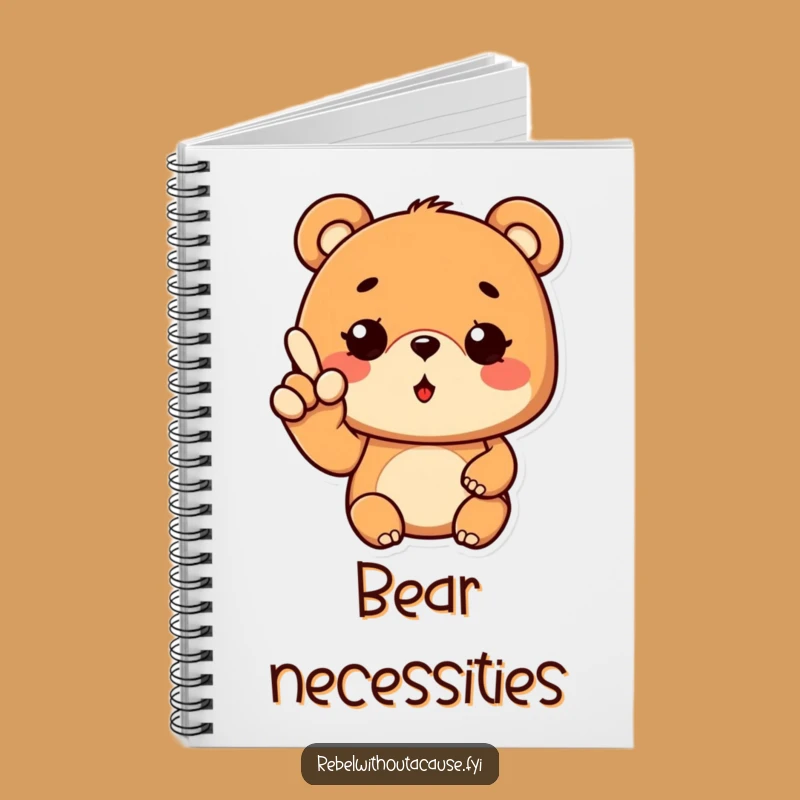 Funny Cool Bear Notebook: Journal Wavy Fingers Planner, Unique Funny Gift
