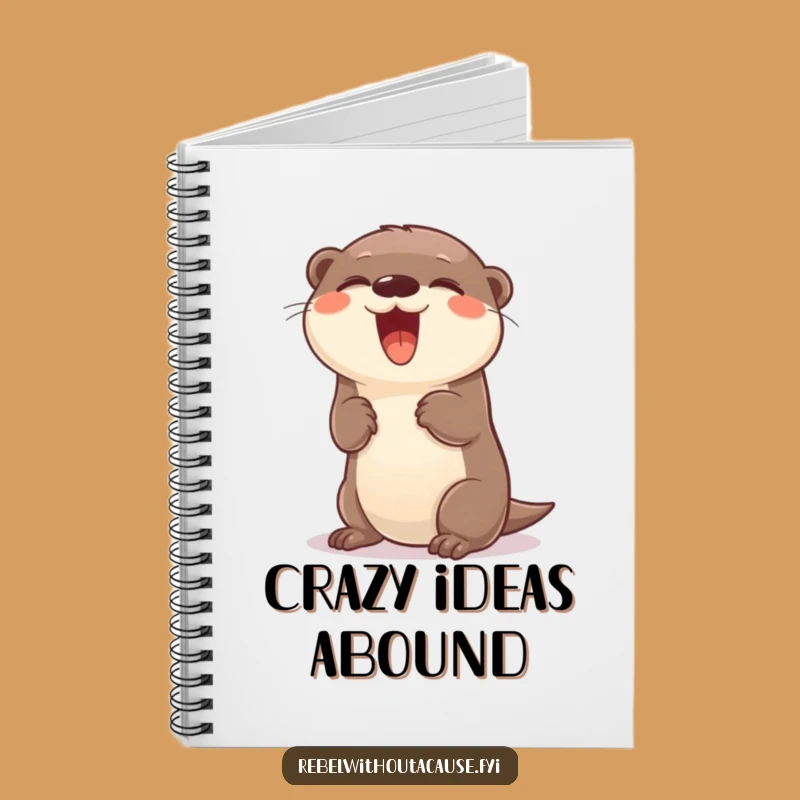 Funny Otter Flip Notebook: Giggling Journal, Carefree Notes Gift