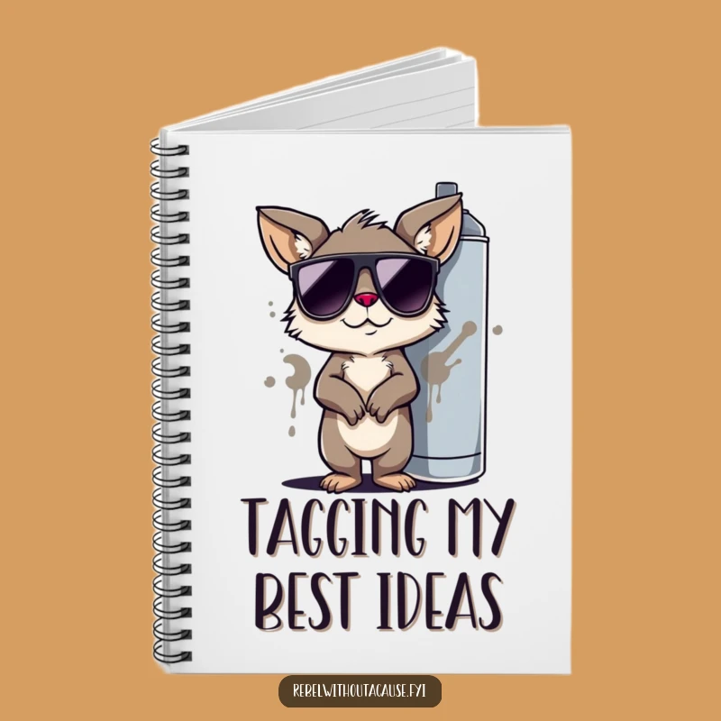 Funny Cool Animal Graffiti Notebook: Jot Down Ideas with Style