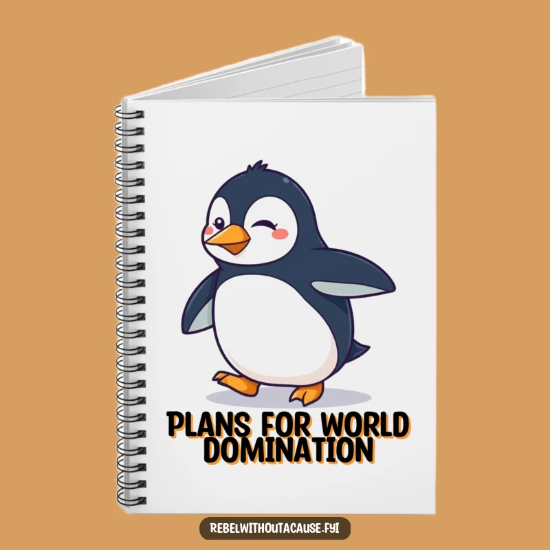 Funny Penguin Strut Notebook: Sassy Journal, Determined Notes Gift