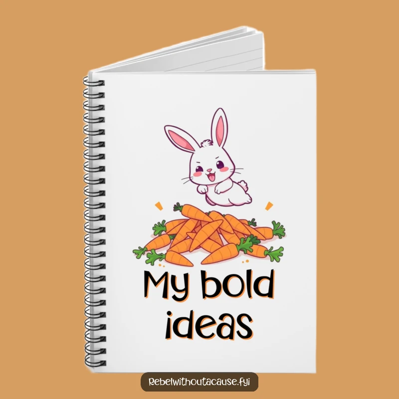 Funny Bunny Dash Notebook: Jot Down Ideas with Energetic Flair!
