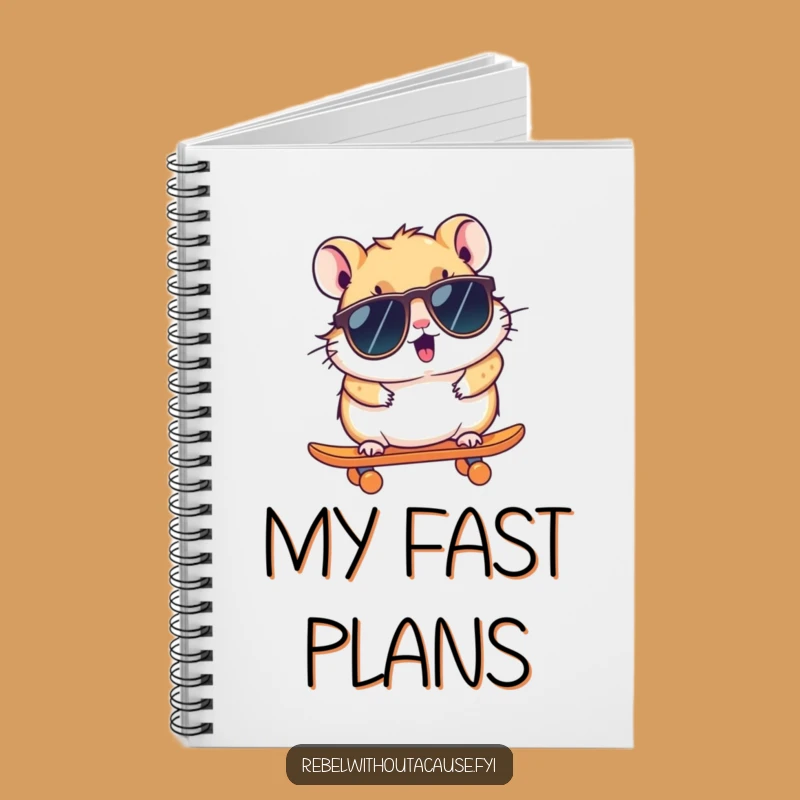 Funny Hamster Skateboard Notebook: Jot Down Ideas with this Cool Rodent, A Creative Funny Gift!