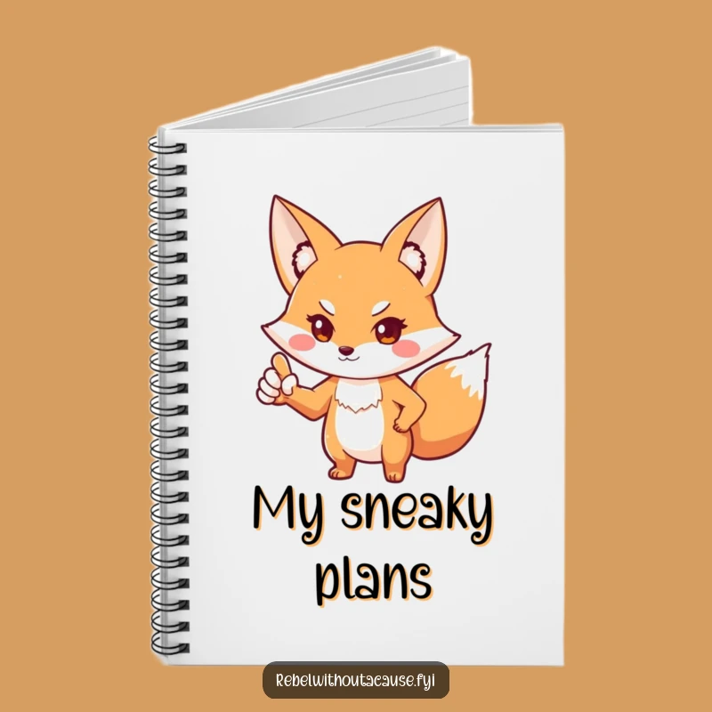 Funny Fox 'You Talking To Me' Notebook - Defiant Fox Journal Gift