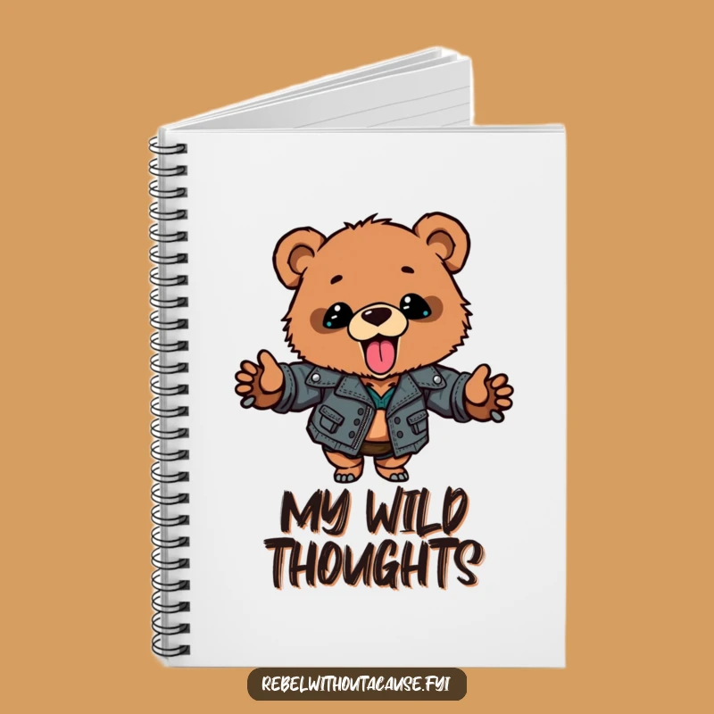 Funny Bear Cub Notebook: Ripped Jacket Cub, Jot Down Ideas with This Funny Gift