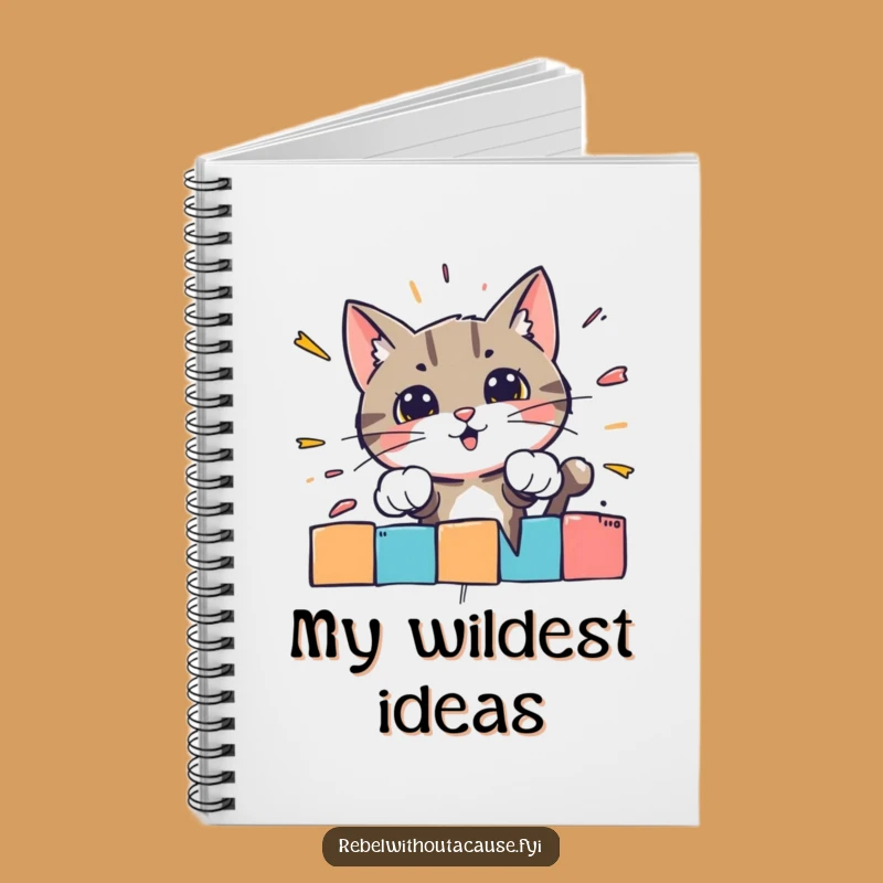 Funny Bold Cat Barrier Smash Notebook: Jot Down Your Determined Goals