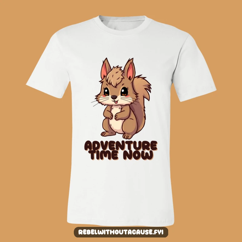 Funny Wild Squirrel Adventure T-Shirt: Show Off Your Ready-for-Anything Vibe