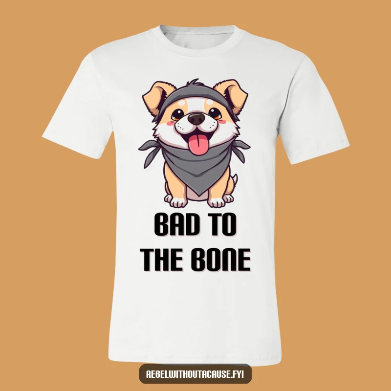 Funny Kawaii Dog T-Shirt: Tongue Out Pup Shirt, Awesome Funny Gift