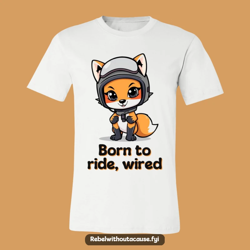 Funny Cool Fox T-Shirt: Ride in Style, Hilarious Funny Gift