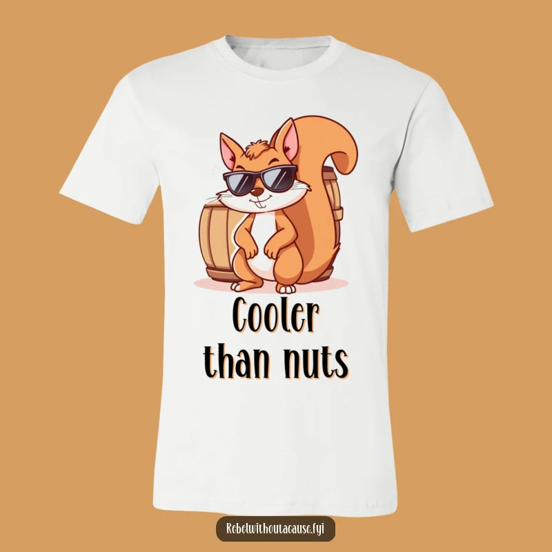Funny Squirrel 'Shady Deal' T-Shirt - Mischievous Sunglasses Squirrel Tee Gift