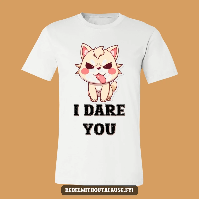 Funny Defiant Animal Tongue T-Shirt, A Bold Statement Funny Gift