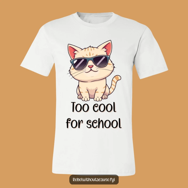 Funny Cool Cat Sunglasses T-Shirt: Effortlessly Stylish & Hilarious Vibes!