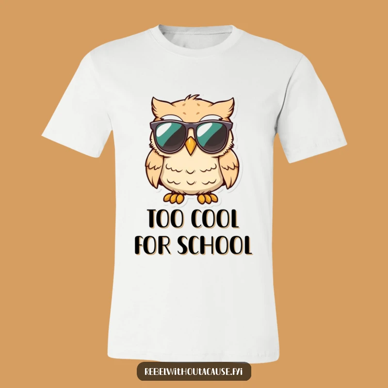 Funny Owl T-Shirt: Cool Sunglasses Sarcastic Bird Tee, Unimpressed Humor Gift
