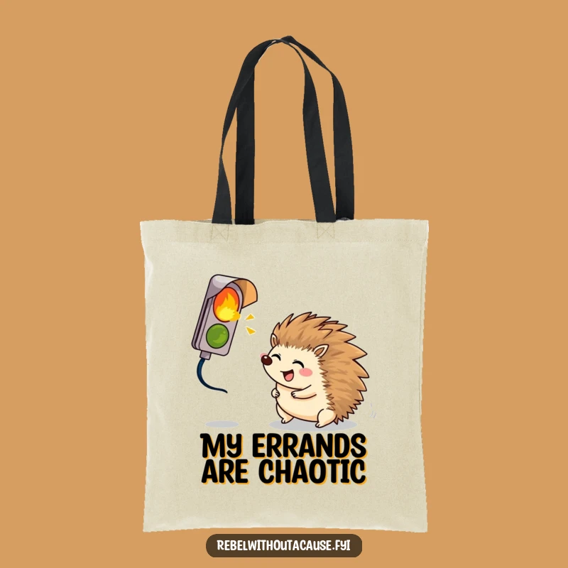 Funny Hedgehog Adventure Tote Bag: Carry Your Fun Around