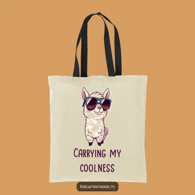 Funny Llama Sunglasses Tote Bag: Carry Your Coolness Everywhere
