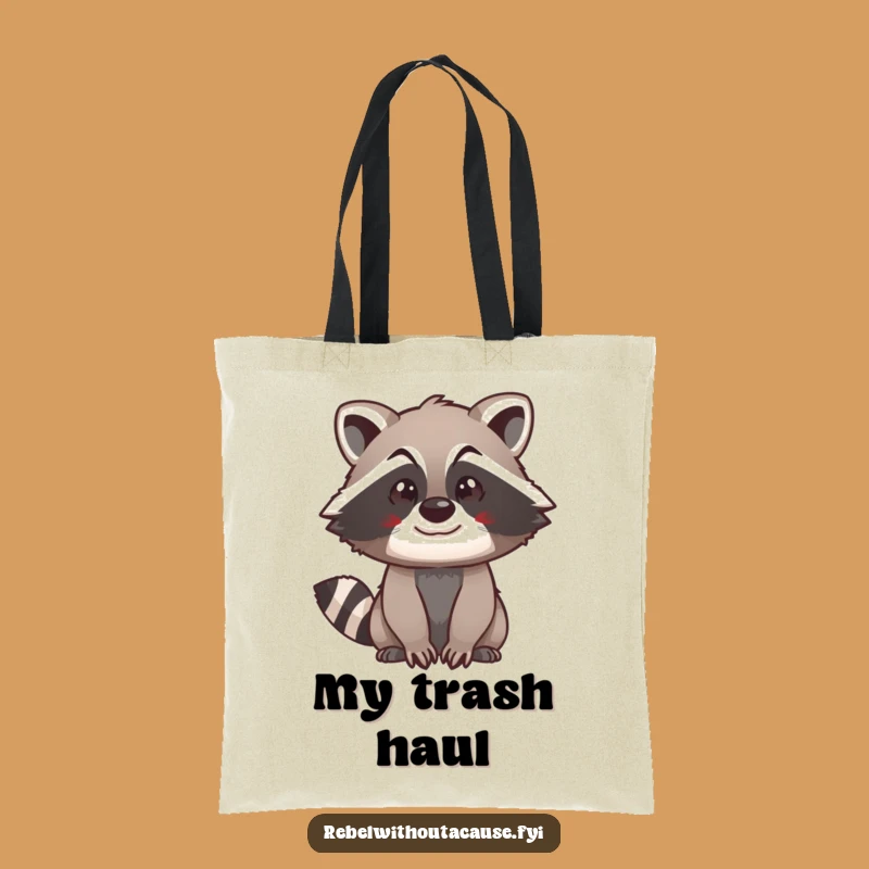 Funny Raccoon Swagger Tote Bag: Carry Your Loot with Style!