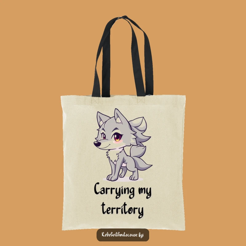 Funny Spirited Wolf Tote Bag: Carry Your Confidence - Awesome Funny Gift!